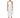 Blumarine White Sheath Rose Detail Midi Dress